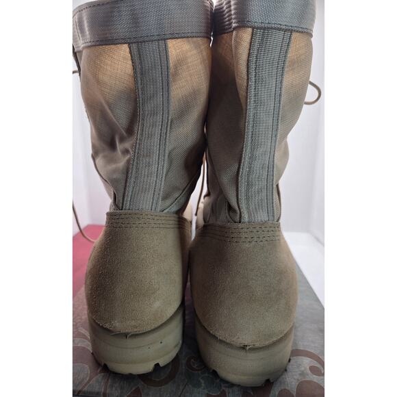 BOOT CAMPAIGN BRANDED ALTAMA 5855 MENS 11.5 COMBAT DESERT TAN NYLON SUEDE BOOTS - Picture 4 of 11